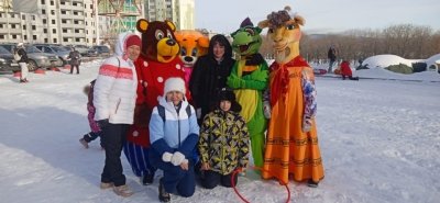 Коллективы ДКЖД выступили на Дне снега в Экопарке